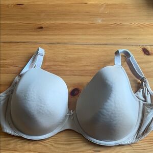 Cacique Cream Full Coverage Bra with Underwire